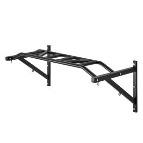 Pull Up Bar, Multi-Grip Wall Mounted Pull Ups, 50 in Width Multifunctional Chin Up Training Station