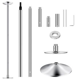 Stripper Dance Pole 45mm Spinning Static Dancing Pole with 88-108.1in Adjustable Height 551LBS Weight Capacity for Fitness Exercise Party Home Cl